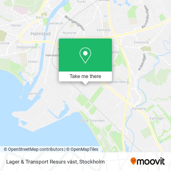 Lager & Transport Resurs väst map