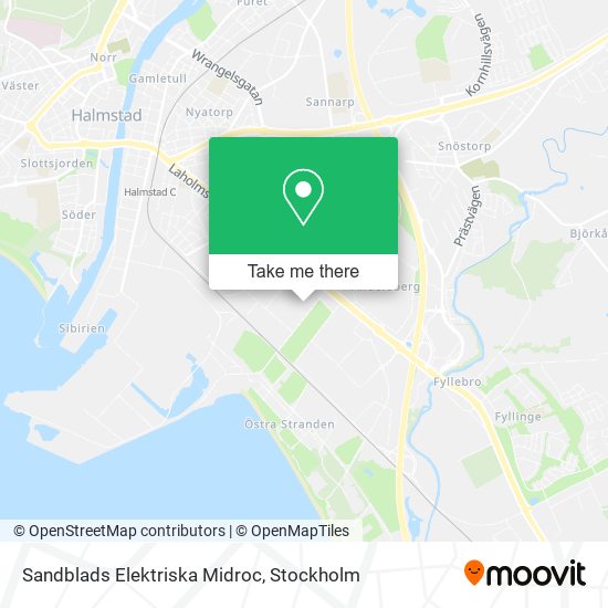 Sandblads Elektriska Midroc map