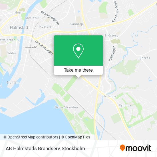 AB Halmstads Brandserv map