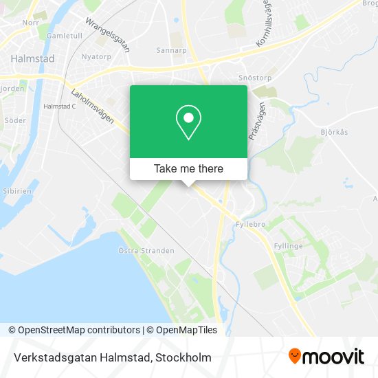 Verkstadsgatan Halmstad map