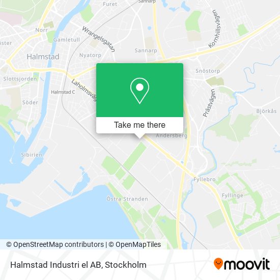 Halmstad Industri el AB map