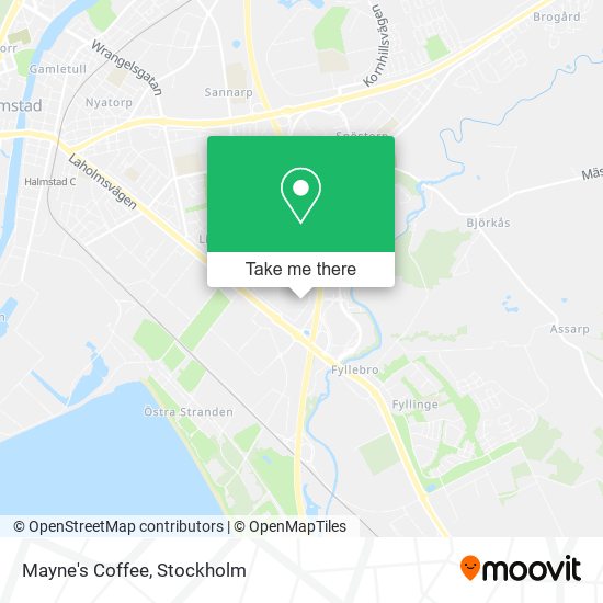 Mayne's Coffee map