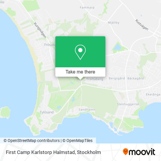 First Camp Karlstorp Halmstad map