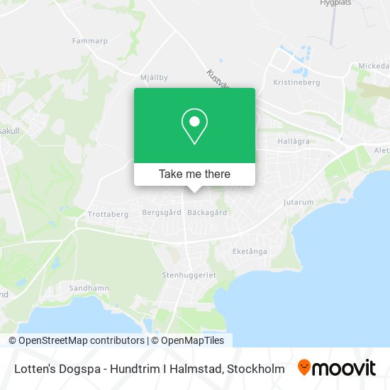 Lotten's Dogspa - Hundtrim I Halmstad map