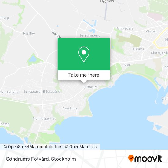 Söndrums Fotvård map