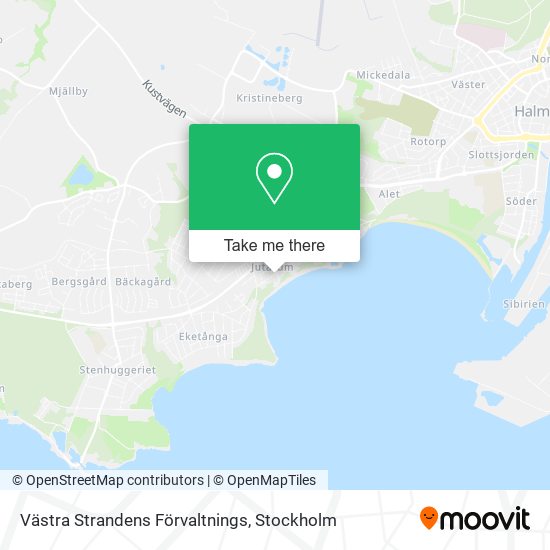 Västra Strandens Förvaltnings map