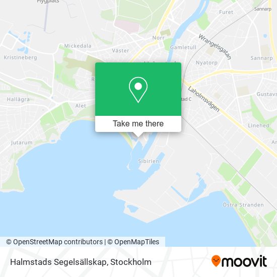 Halmstads Segelsällskap map