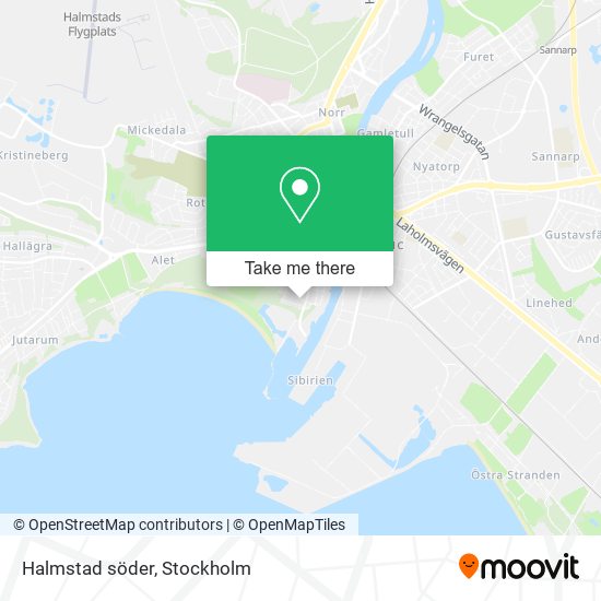 Halmstad söder map