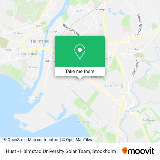 Hust - Halmstad University Solar Team map