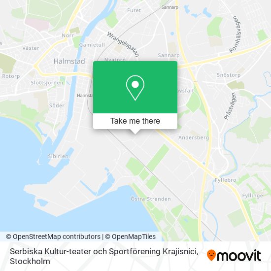 Serbiska Kultur-teater och Sportförening Krajisnici map