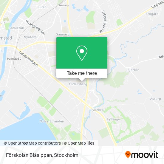 Förskolan Blåsippan map