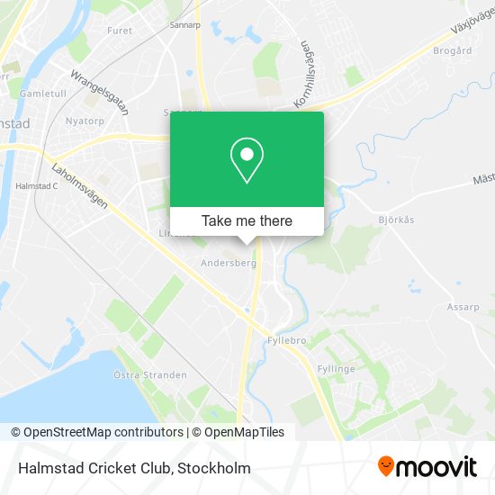 Halmstad Cricket Club map