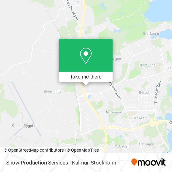 Show Production Services i Kalmar map