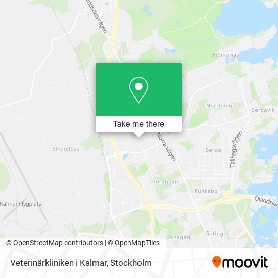 Veterinärkliniken i Kalmar map