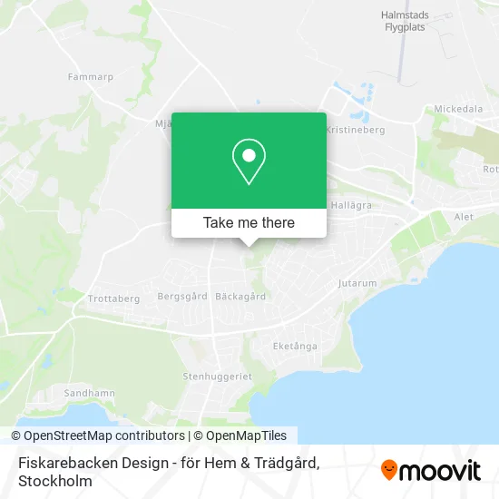 Fiskarebacken Design - för Hem & Trädgård map
