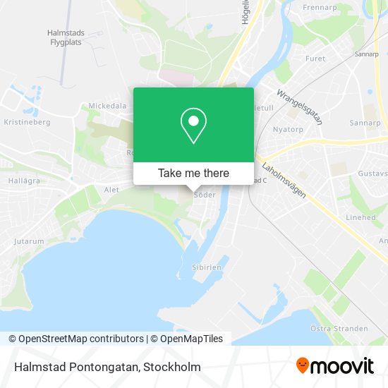Halmstad Pontongatan map