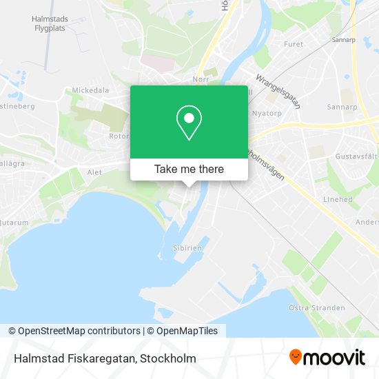 Halmstad Fiskaregatan map