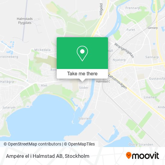 Ampére el i Halmstad AB map