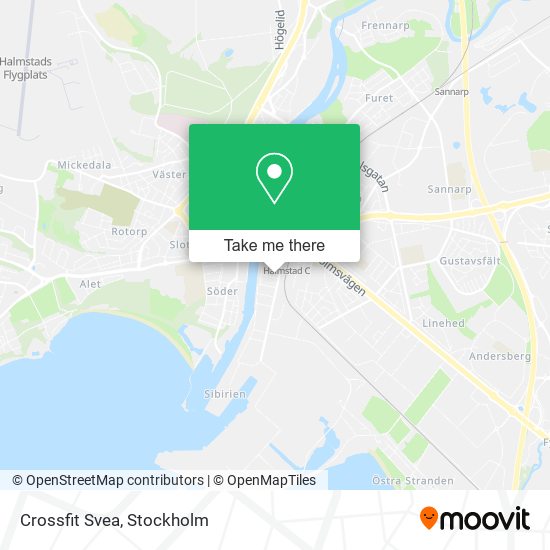 Crossfit Svea map