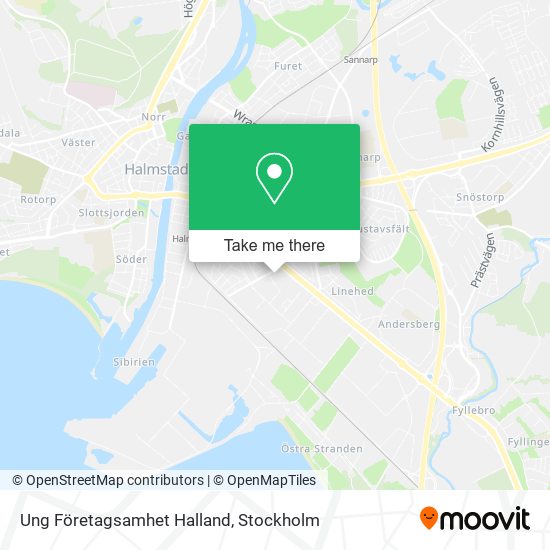 Ung Företagsamhet Halland map