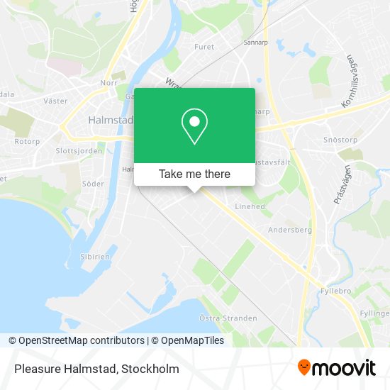 Pleasure Halmstad map