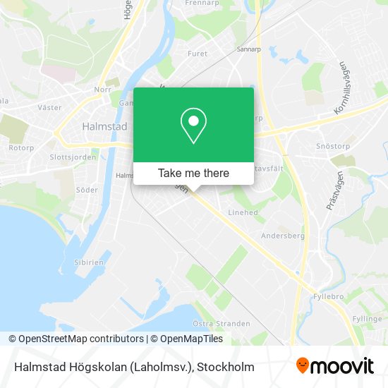 Halmstad Högskolan (Laholmsv.) map