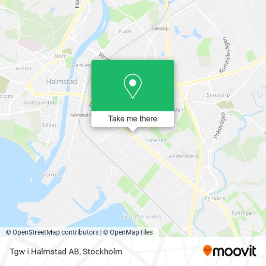 Tgw i Halmstad AB map