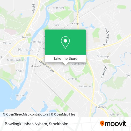 Bowlingklubben Nyhem map