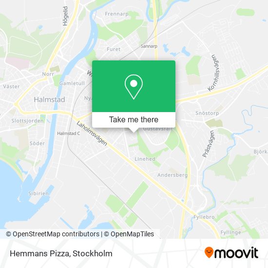 Hemmans Pizza map