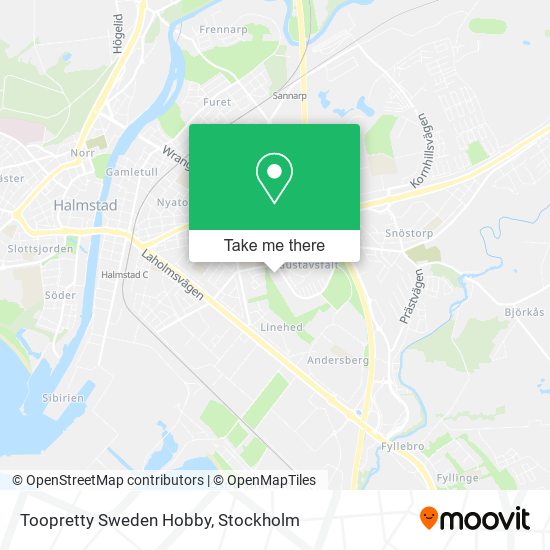 Toopretty Sweden Hobby map