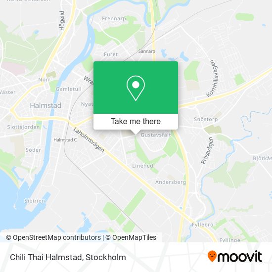 Chili Thai Halmstad map