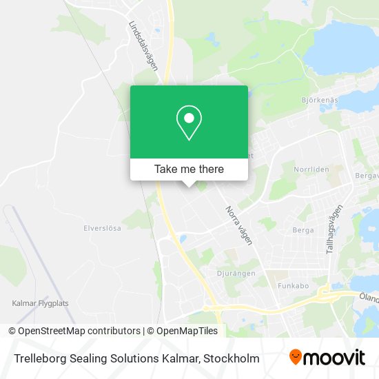 Trelleborg Sealing Solutions Kalmar map