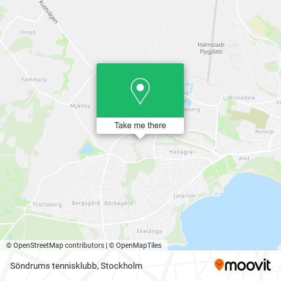 Söndrums tennisklubb map