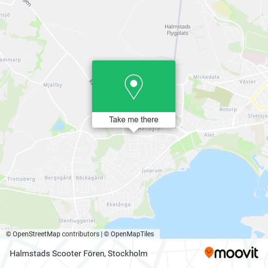 Halmstads Scooter Fören map