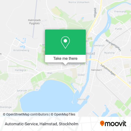 Automatic-Service, Halmstad map