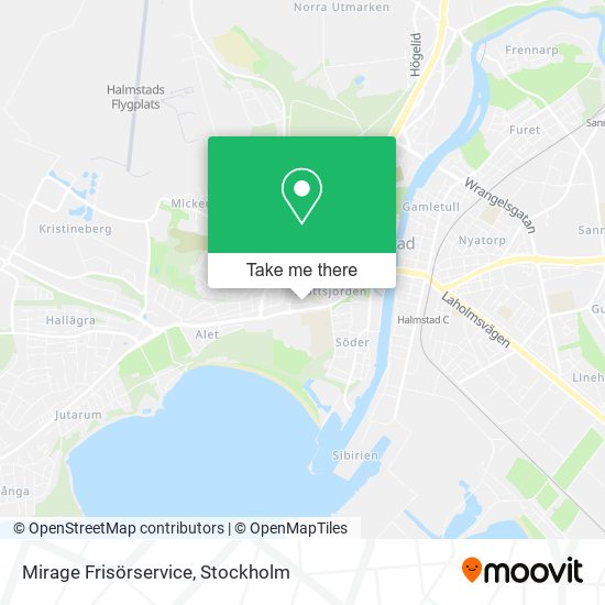 Mirage Frisörservice map