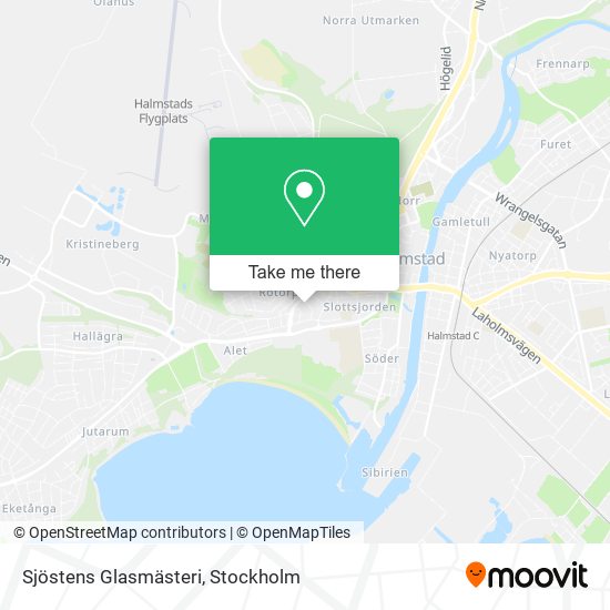 Sjöstens Glasmästeri map