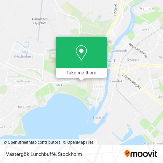 Västergök Lunchbuffé map