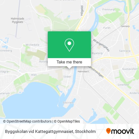 Byggskolan vid Kattegattgymnasiet map