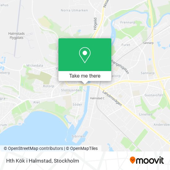 Hth Kök i Halmstad map