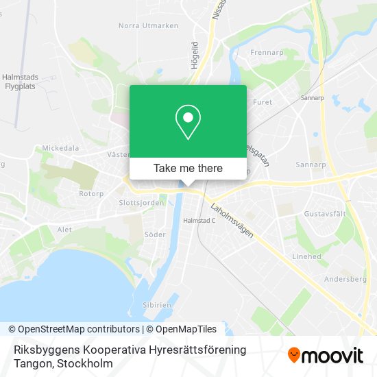 Riksbyggens Kooperativa Hyresrättsförening Tangon map