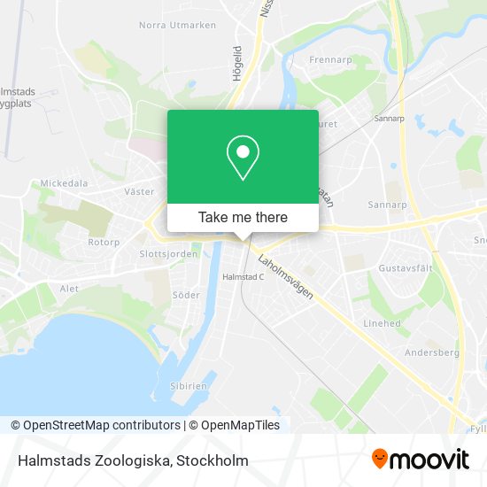 Halmstads Zoologiska map