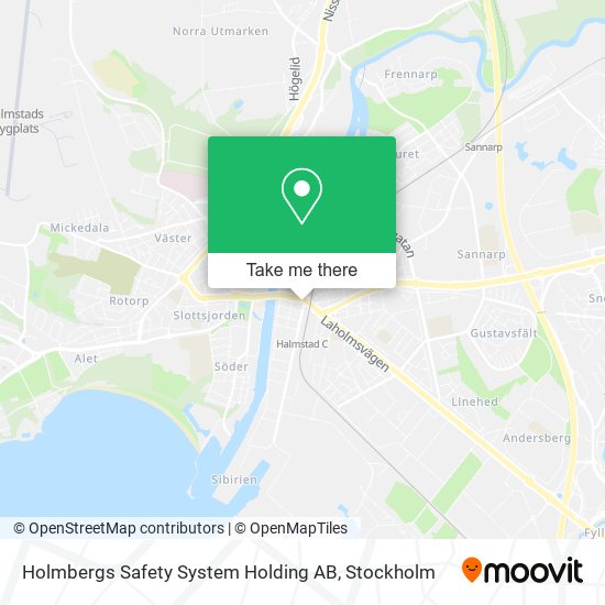 Holmbergs Safety System Holding AB map