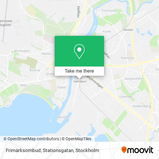 Frimärksombud, Stationsgatan map