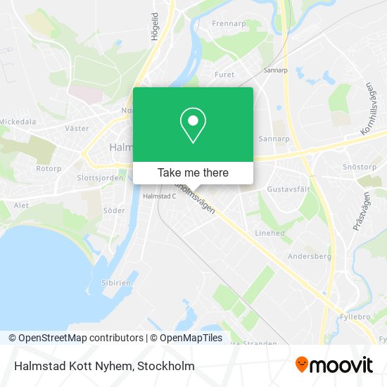 Halmstad Kott Nyhem map