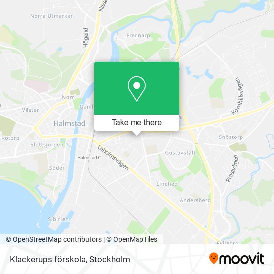 Klackerups förskola map