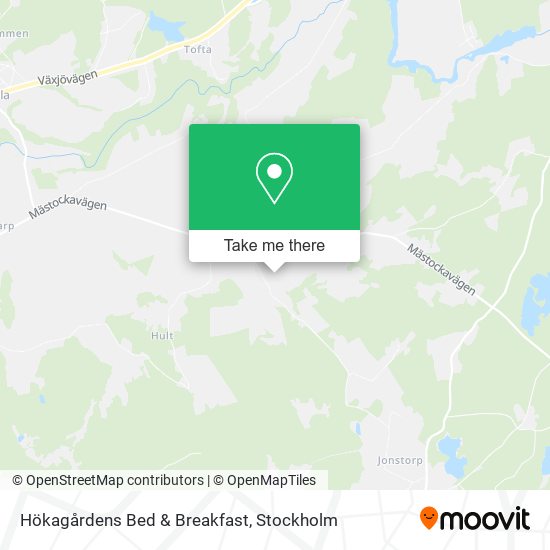 Hökagårdens Bed & Breakfast map