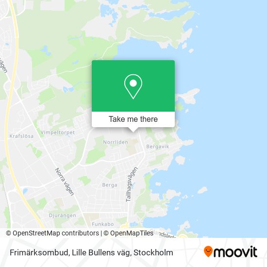 Frimärksombud, Lille Bullens väg map