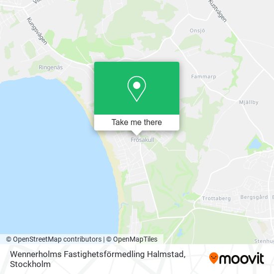 Wennerholms Fastighetsförmedling Halmstad map