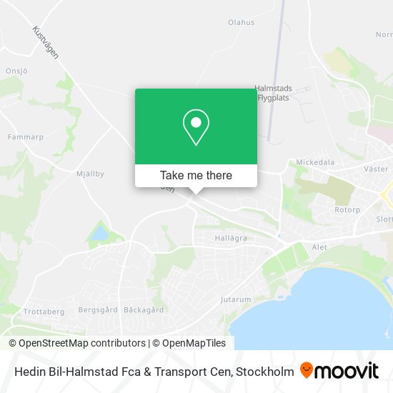Hedin Bil-Halmstad Fca & Transport Cen map